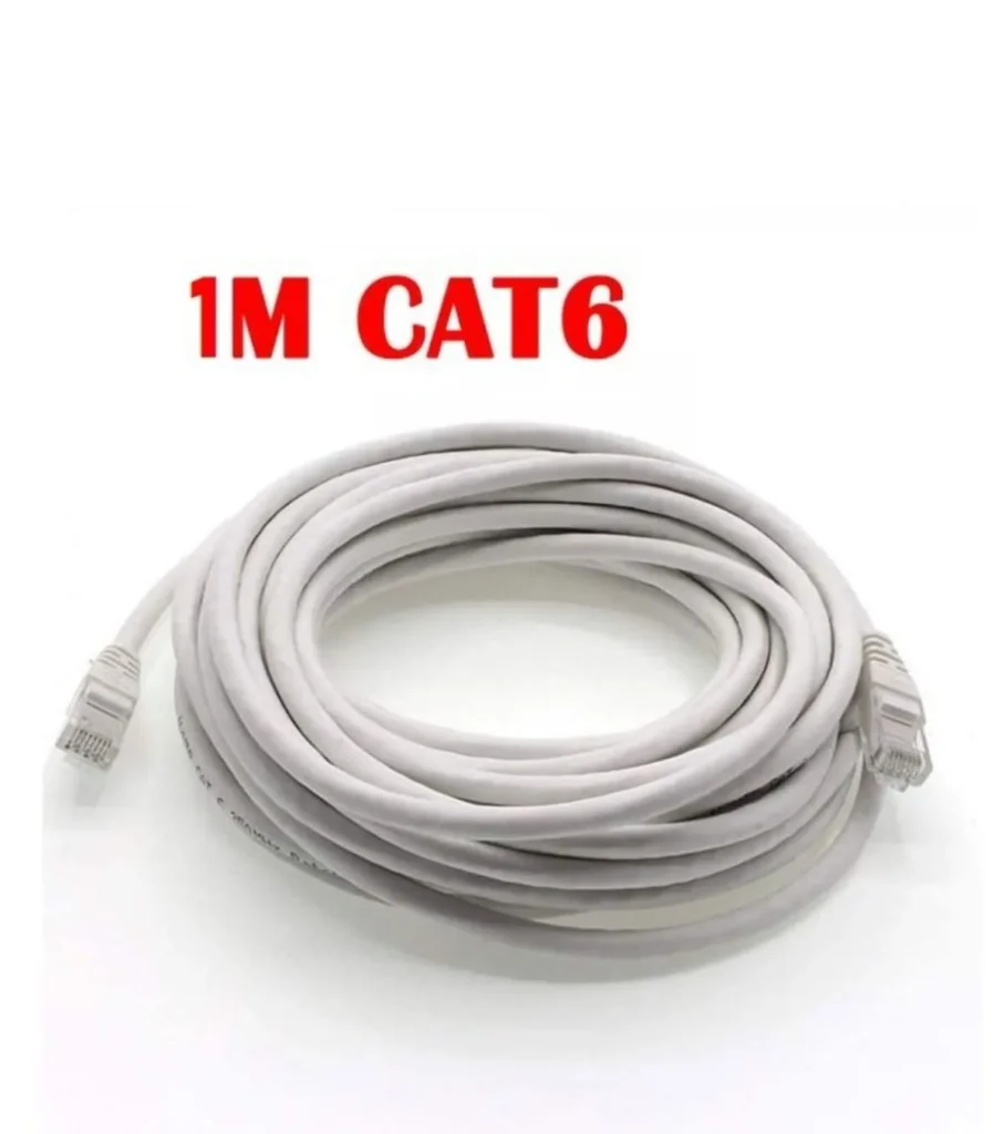 Câble Réseau Ethernet RJ45 CAT6 – 1 Mètre | Haut Débit Gigabit, Cordon de Brassage