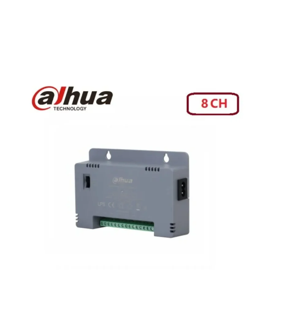 Dahua Bloc d’Alimentation 12V – 8 Sorties (8CH) pour Caméras de Surveillance CCTV