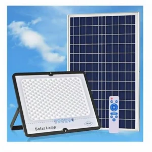 Projecteur Solaire 100W avec Panneau Photovoltaïque & Télécommande – Éclairage LED Extérieur IP67